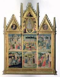 Escenas de la vida de Cristo y de la Virgen, políptico